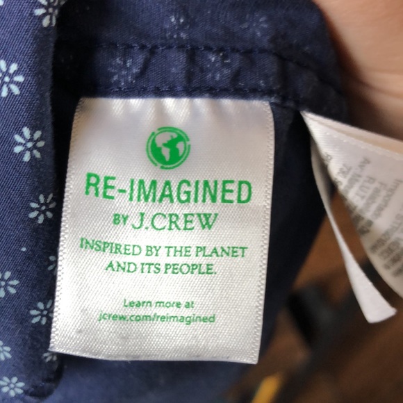 J. Crew: 98% Organic Cotton, Slim Blue Men’s Button Down - Picture 11 of 12